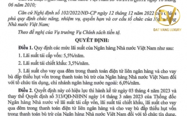 Ngân hàng Nhà nước Việt Nam tiếp tục giảm các mức lãi suất điều hành